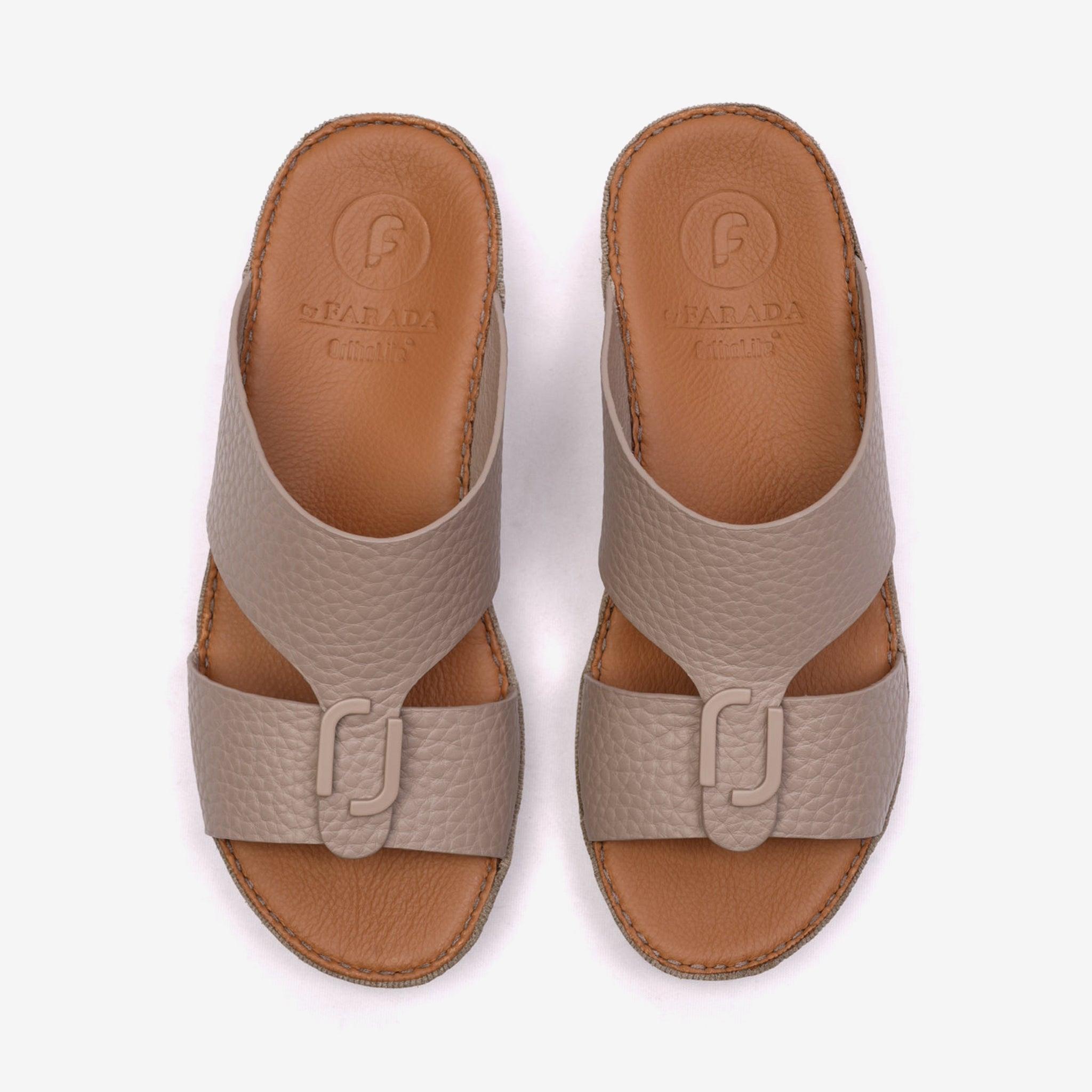 DAVINCI TIMELESS UNLINED HAMMERED CLASSIC ARABIC SANDALS SANTORINI - Farada