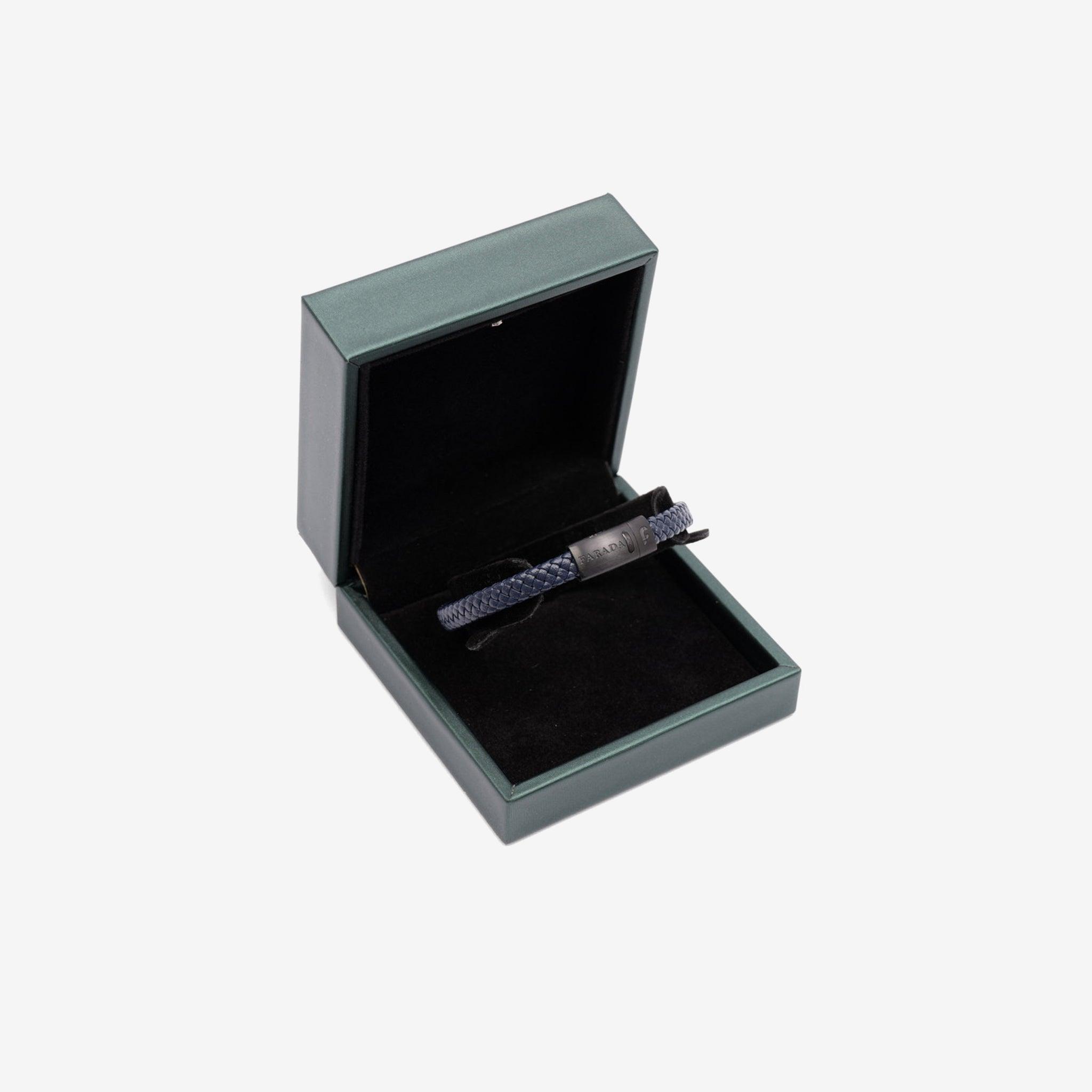 FARADA BRAIDED BRACELET FOR MEN - NAVY - Farada