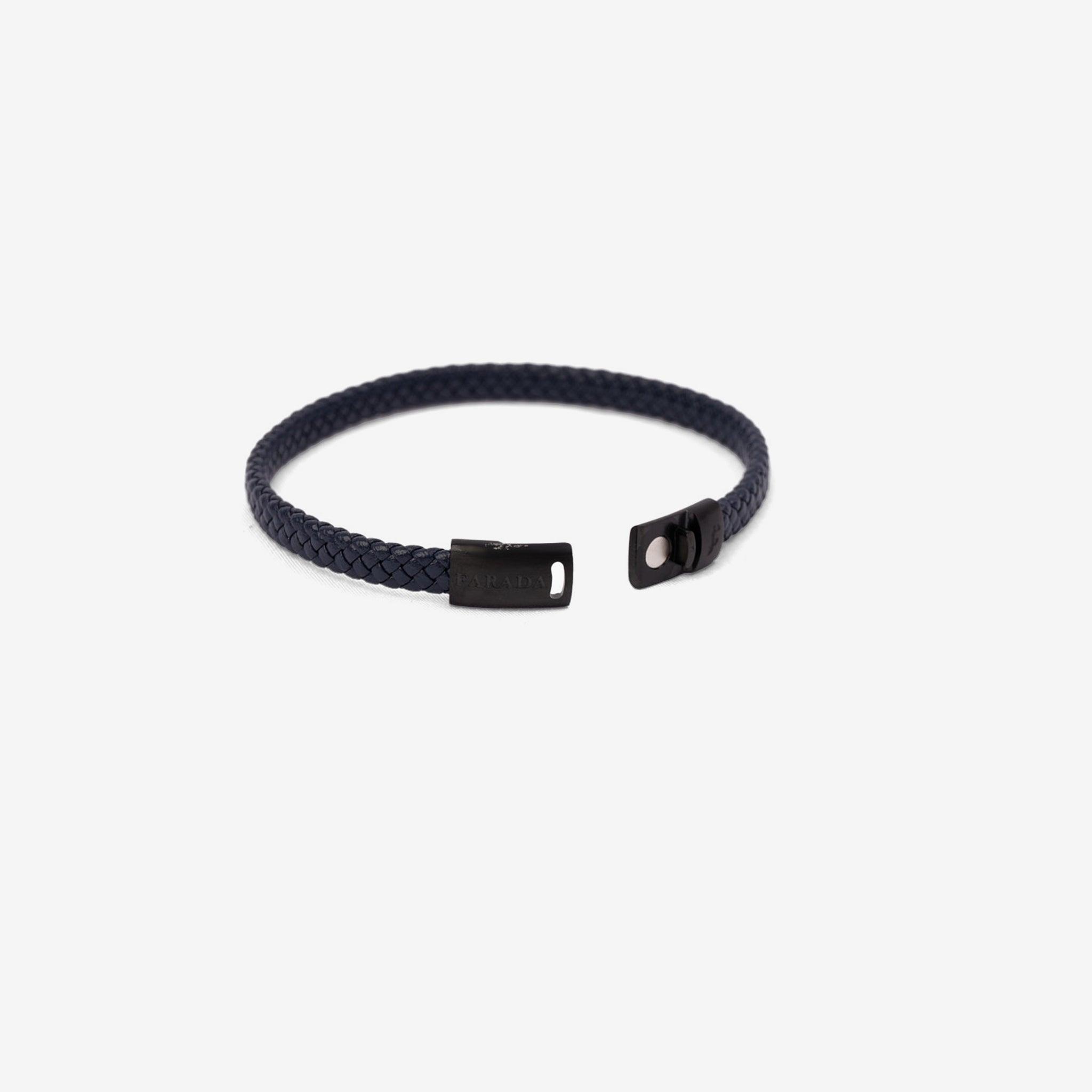 FARADA BRAIDED BRACELET FOR MEN - NAVY - Farada