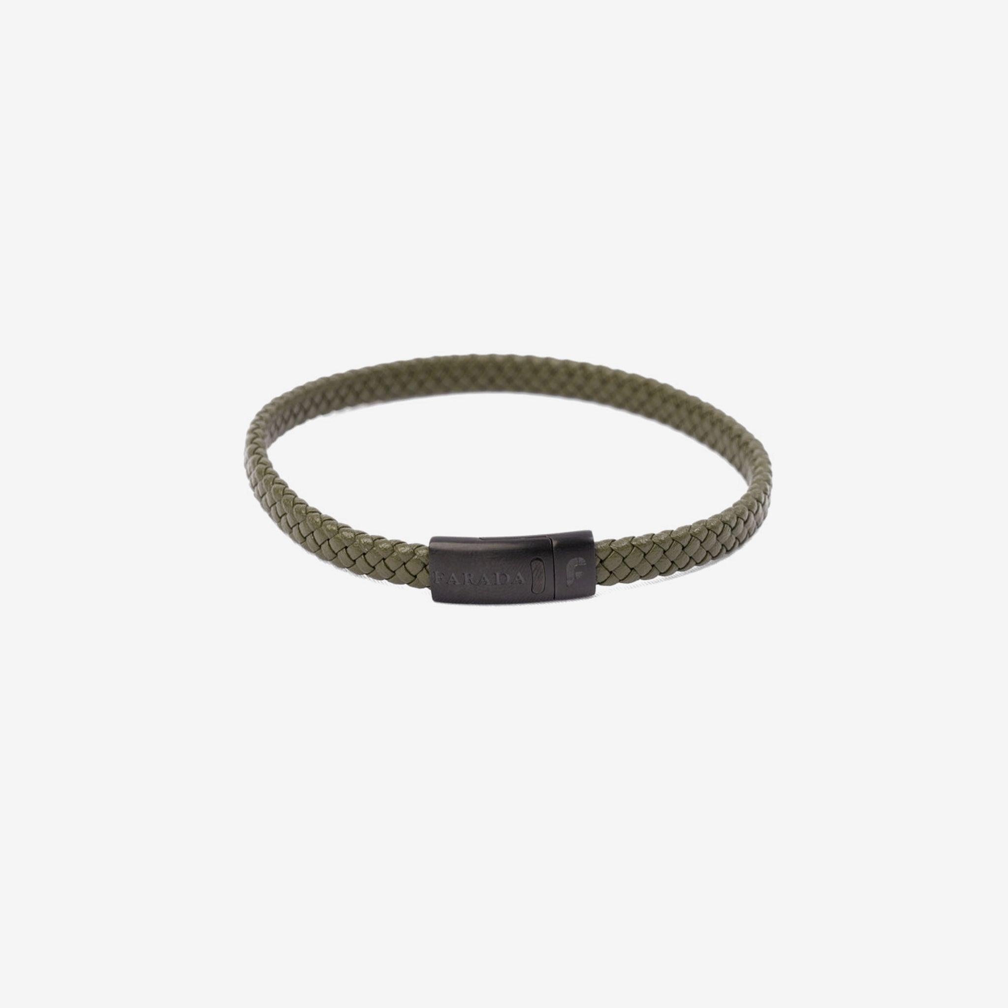 FARADA BRAIDED BRACELET FOR MEN - OLIVE - Farada