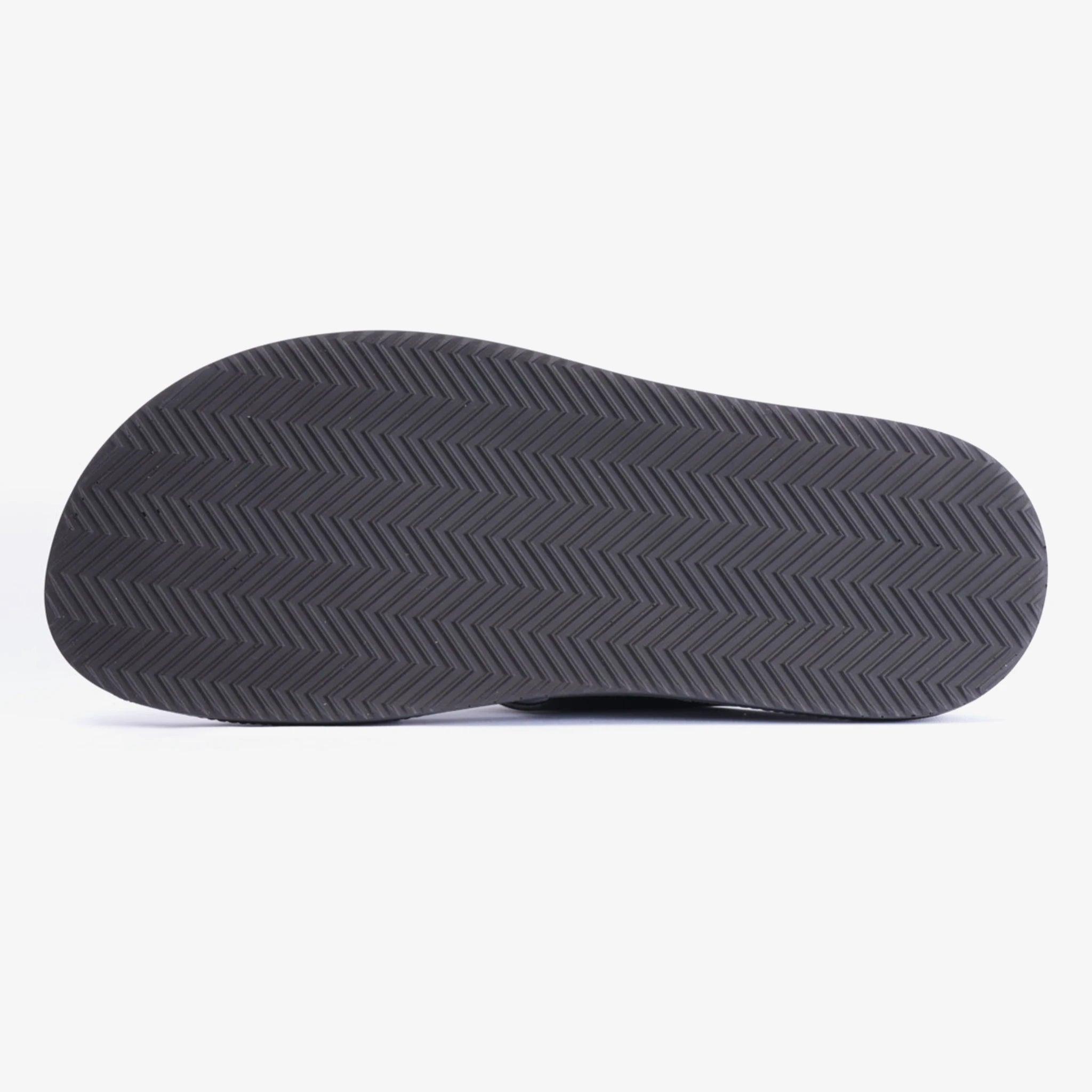 FARADA CLASSIC ARABIC SANDAL WITH BLACK SOLE BLACK - Farada