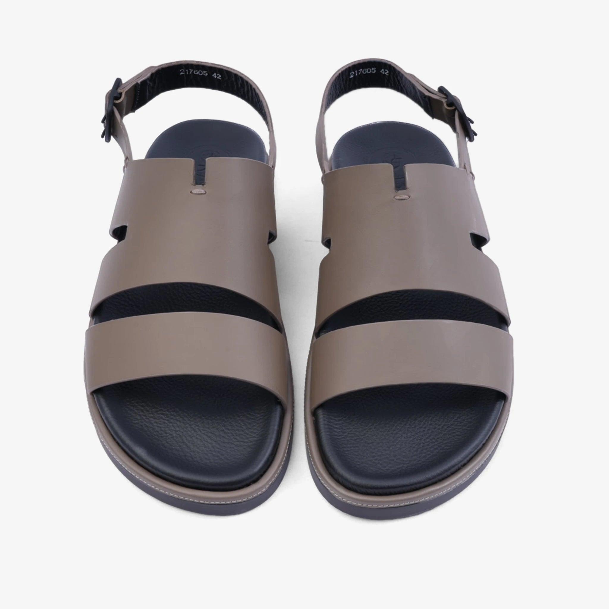 FARADA CLASSIC MATTE ARABIC SANDALS WITH BACK STRIP TORBA - Farada