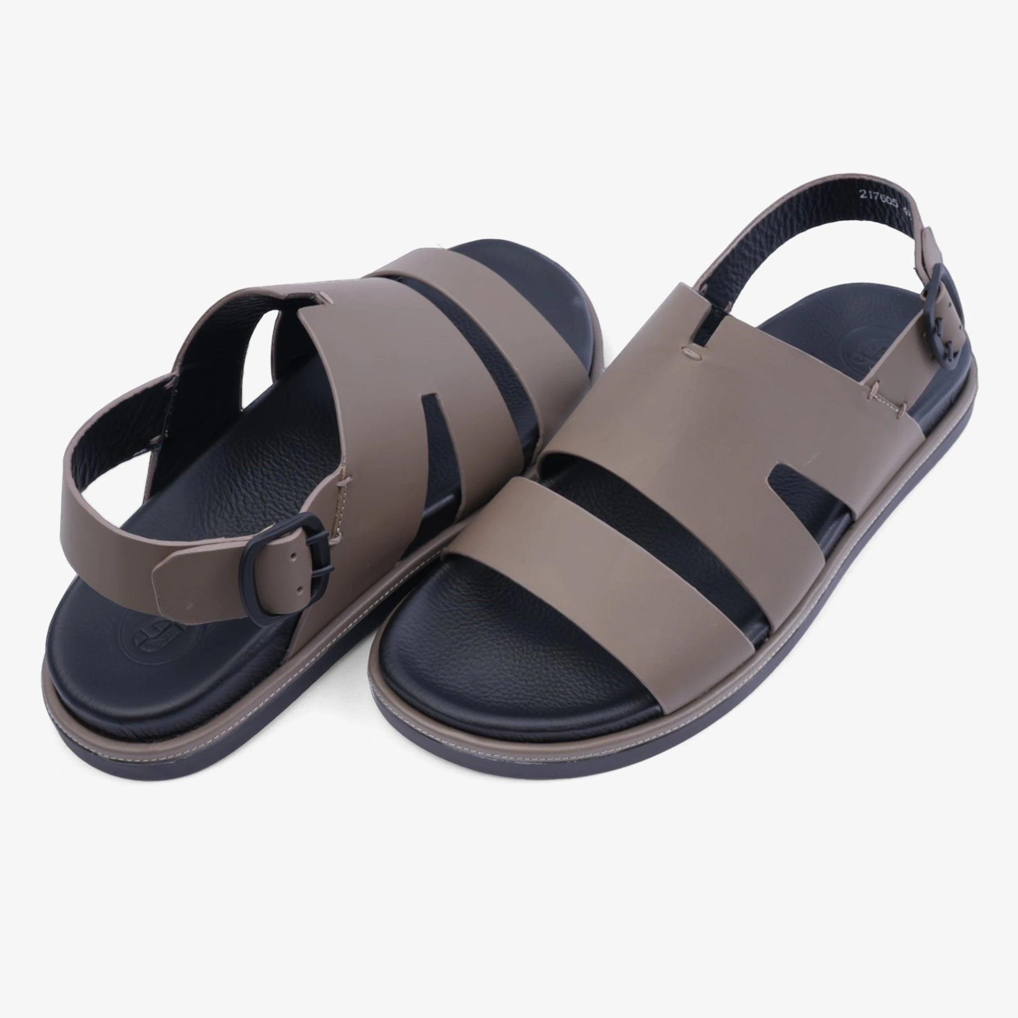 FARADA CLASSIC MATTE ARABIC SANDALS WITH BACK STRIP TORBA - Farada