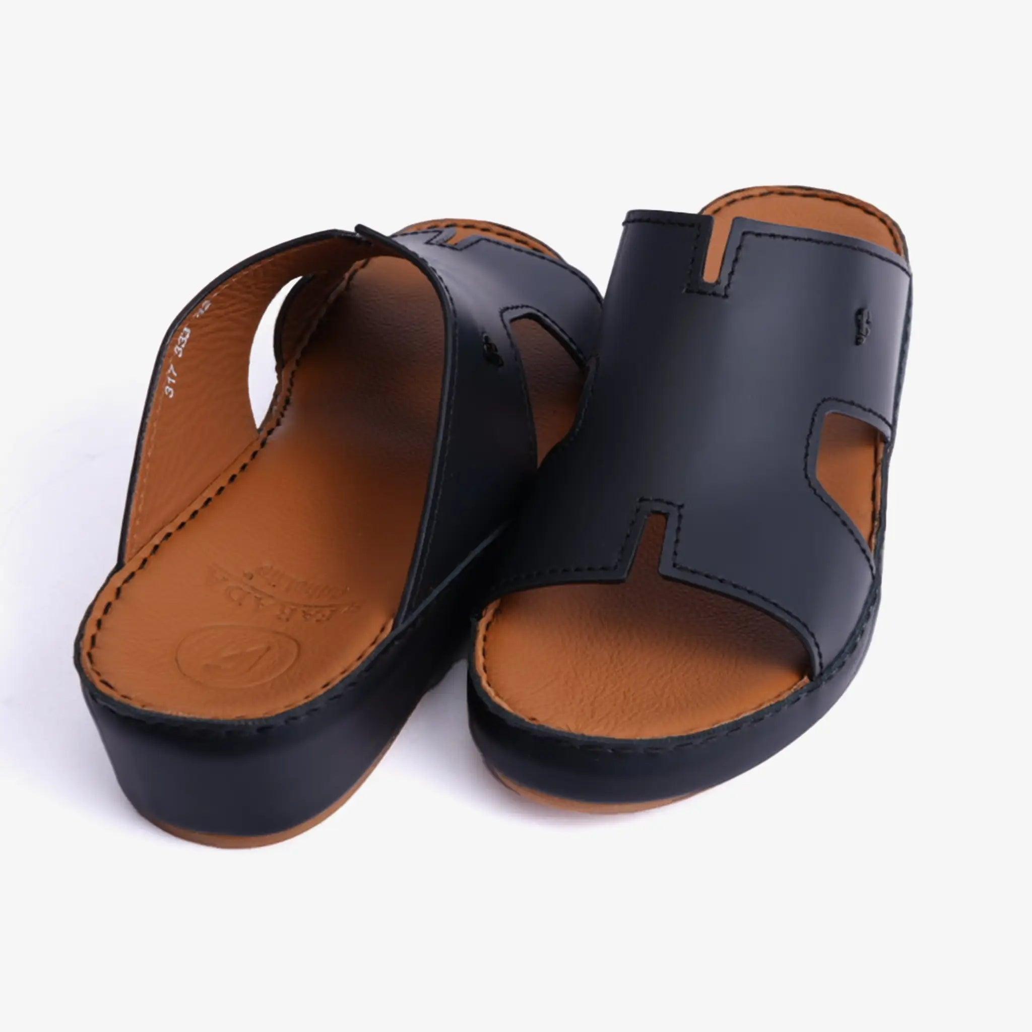 FARADA MENS DAVINCI BANI ARABIC SANDALS BLACK - Farada