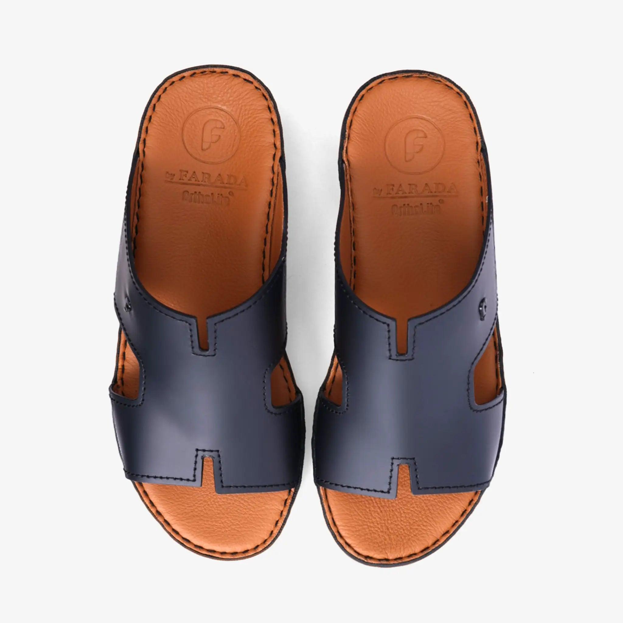 FARADA MENS DAVINCI BANI ARABIC SANDALS BLACK - Farada