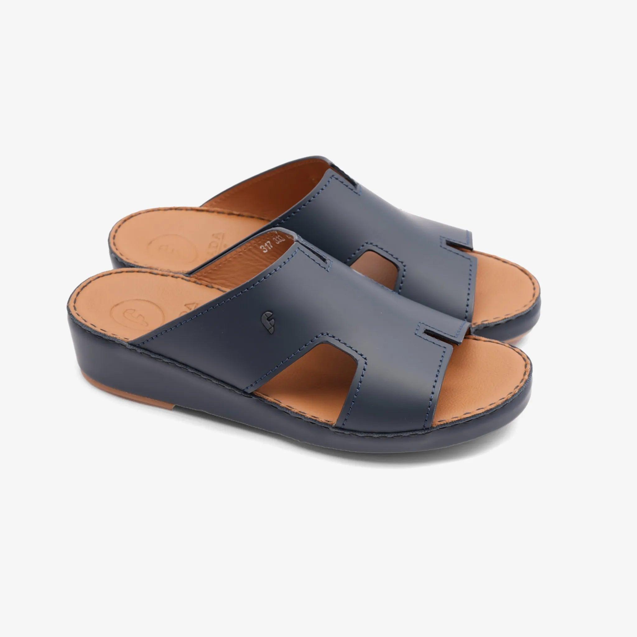 FARADA MENS DAVINCI BANI ARABIC SANDALS NAVY - Farada
