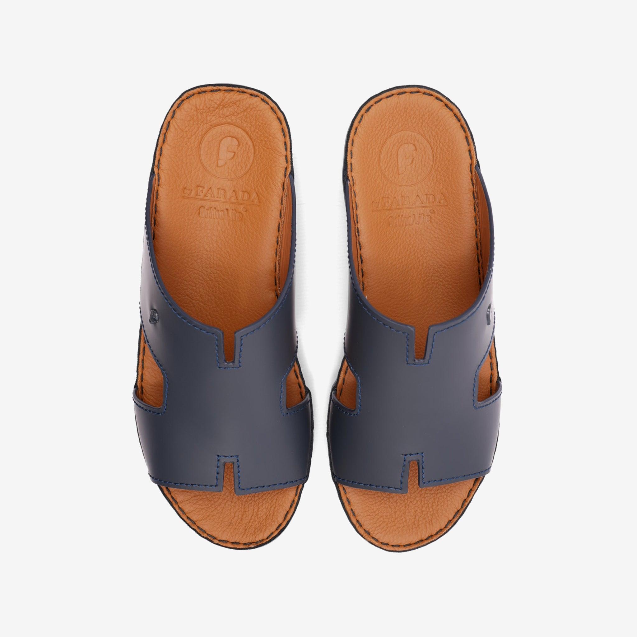 FARADA MENS DAVINCI BANI ARABIC SANDALS NAVY - Farada