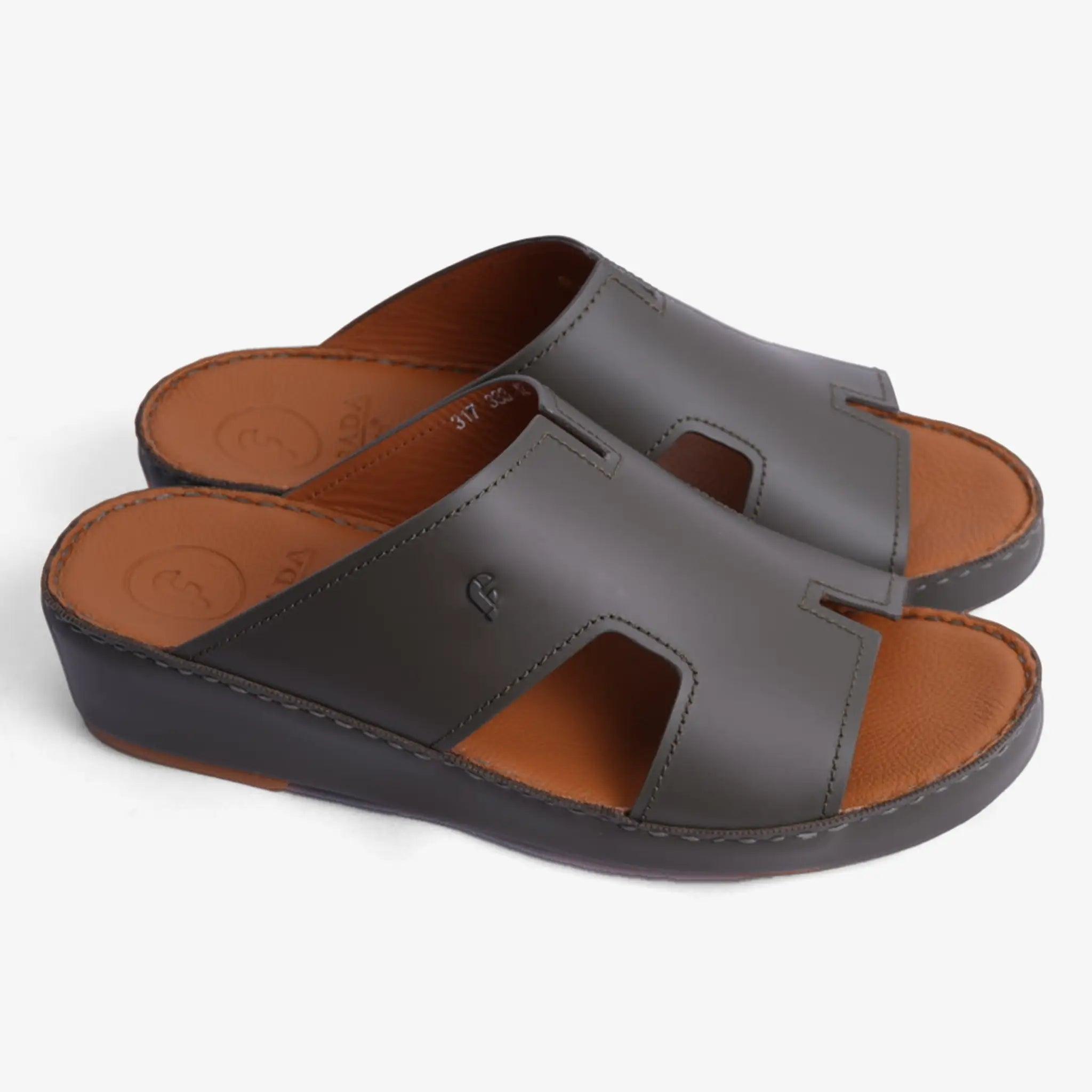 FARADA MENS DAVINCI BANI ARABIC SANDALS OLIVE - Farada