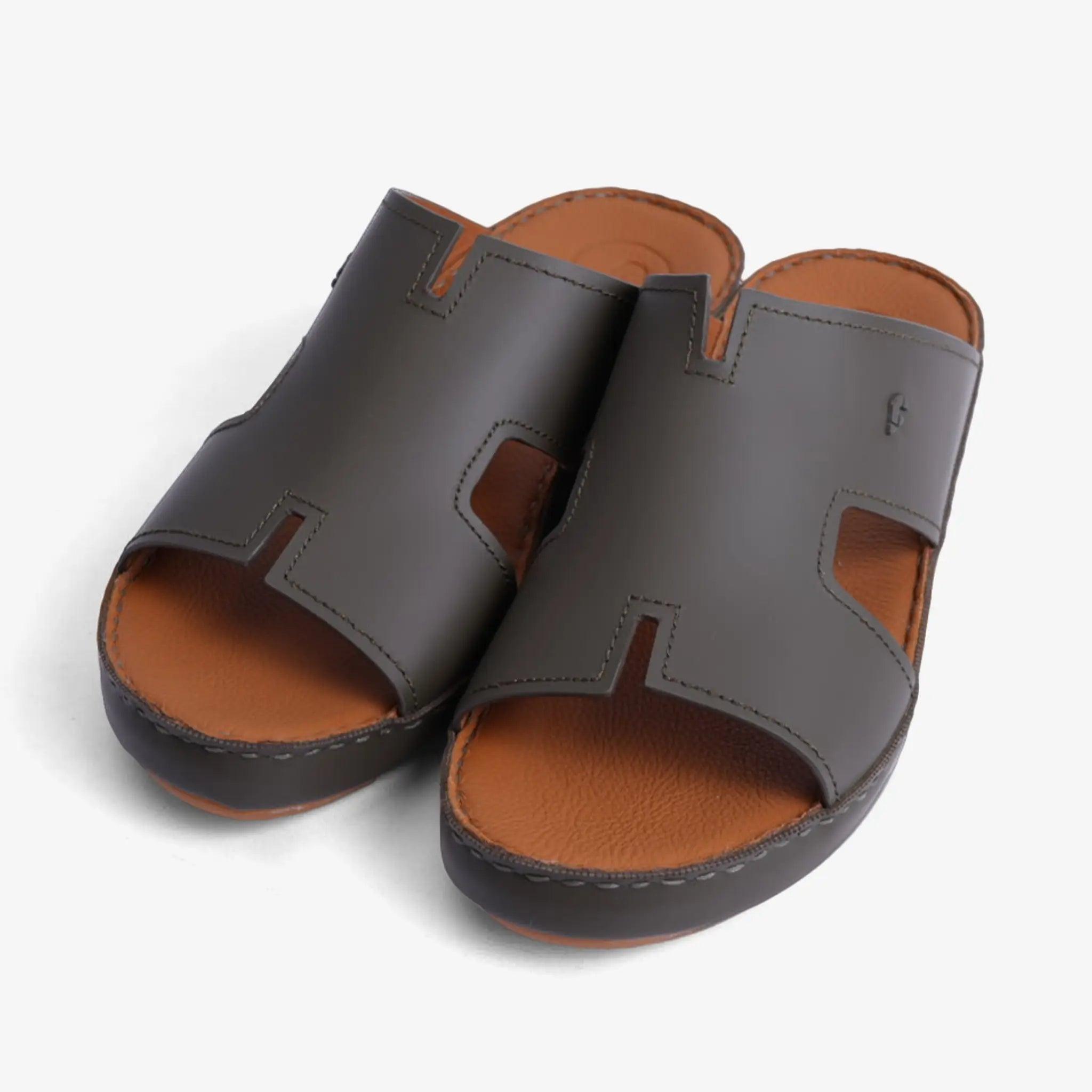 FARADA MENS DAVINCI BANI ARABIC SANDALS OLIVE - Farada