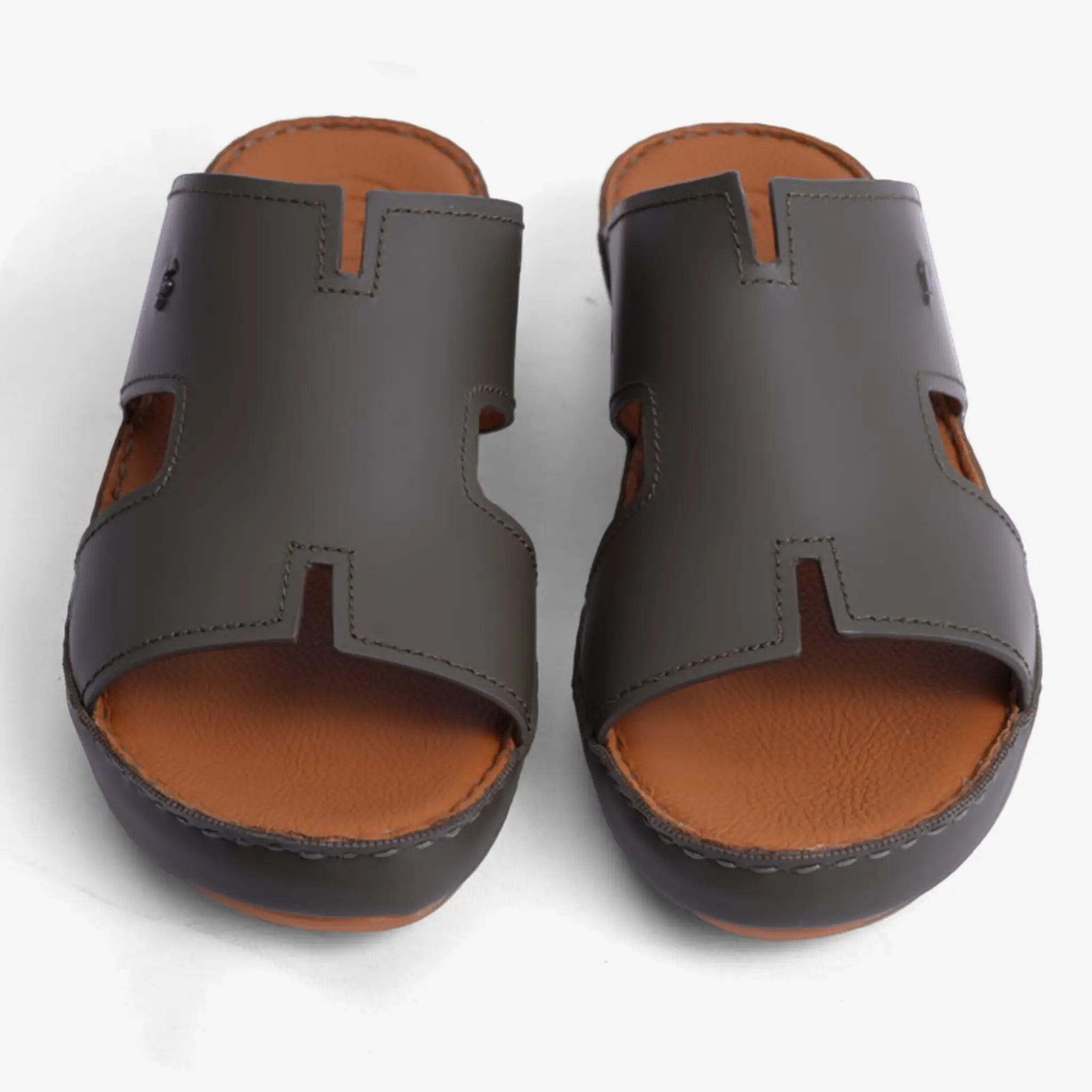 FARADA MENS DAVINCI BANI ARABIC SANDALS OLIVE - Farada