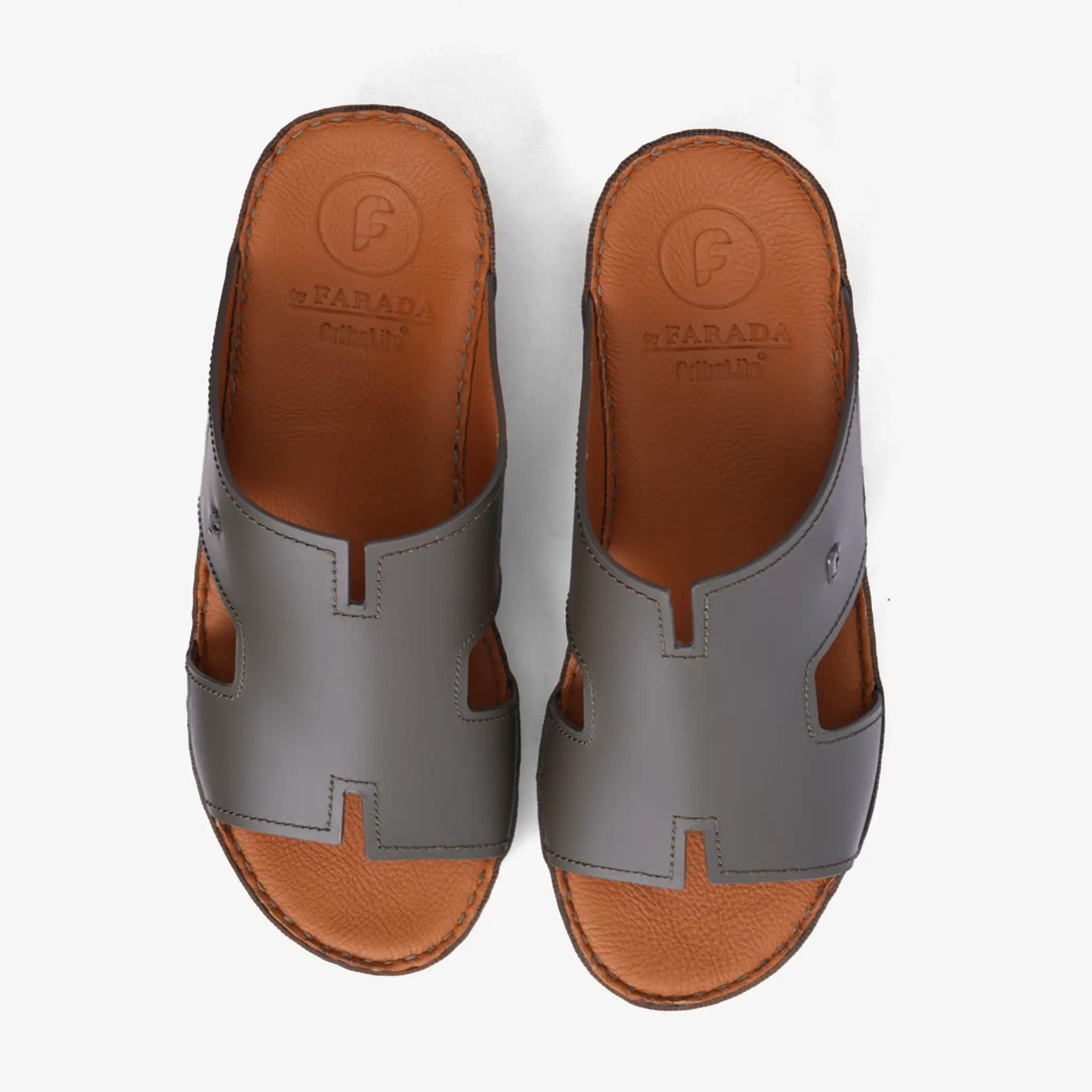 FARADA MENS DAVINCI BANI ARABIC SANDALS OLIVE - Farada