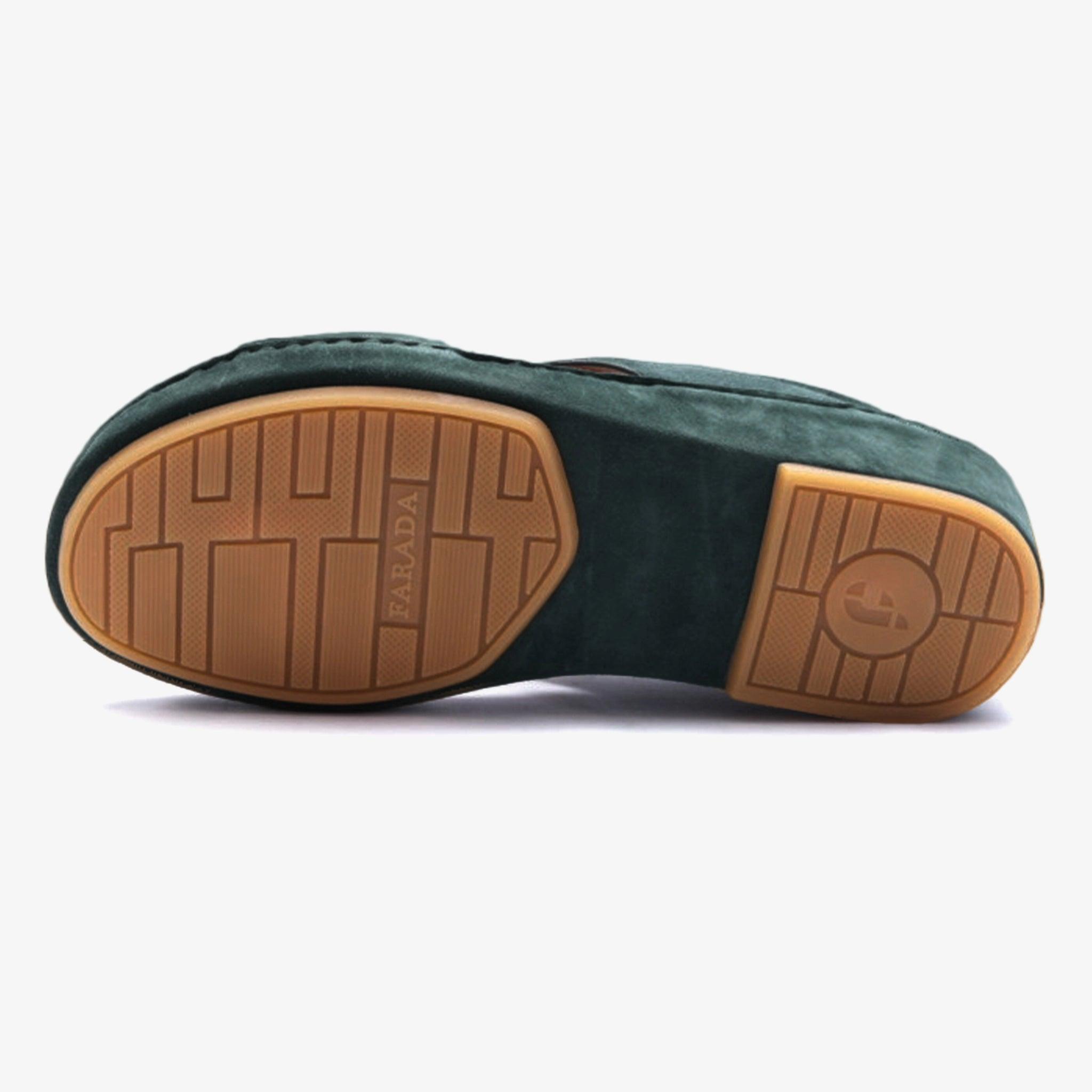 FARADA MENS DAVINCI SUEDE ARABIC SANDALS LICHENE - Farada