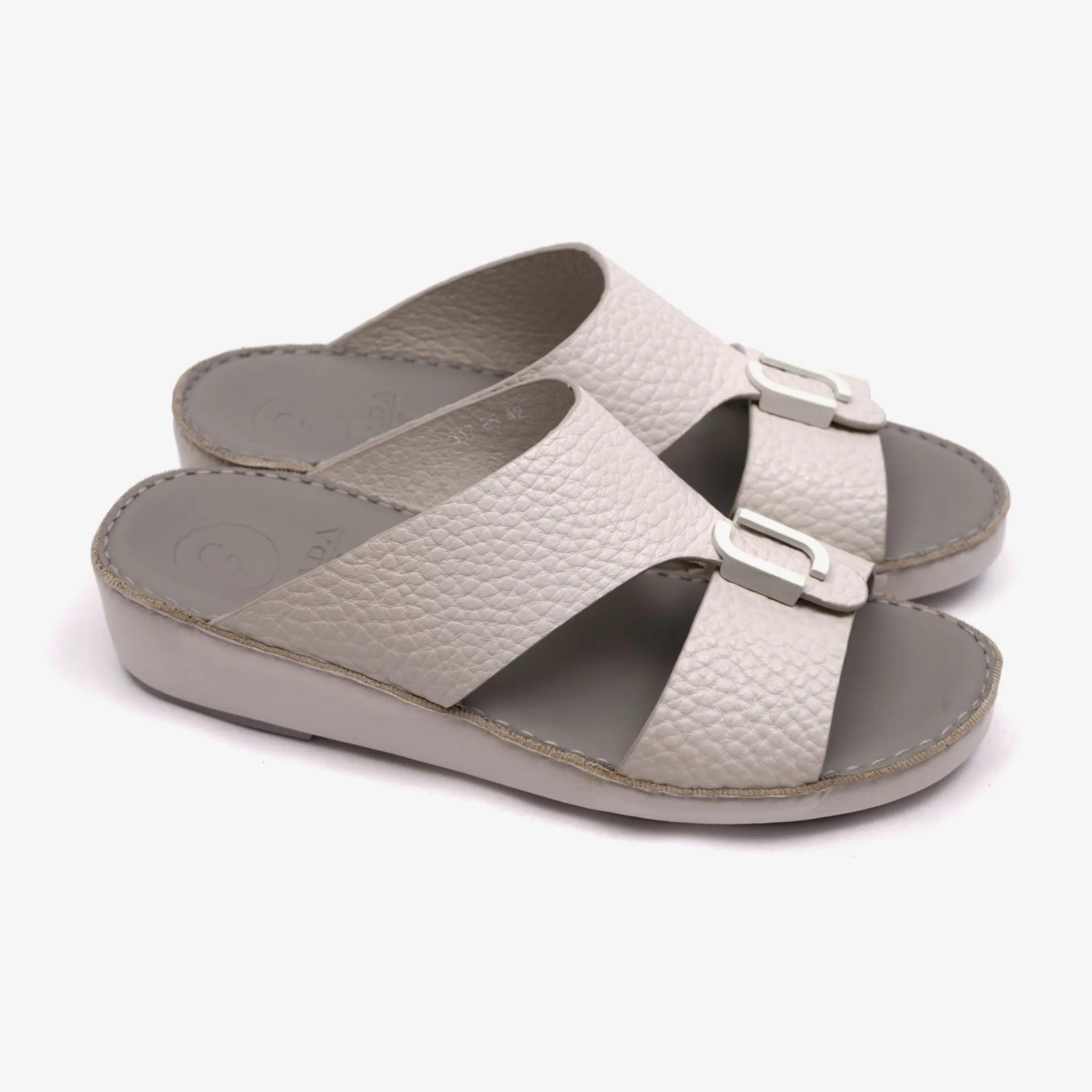 FARADA UNLINED HAMMERED ARABIC SANDALS DAVINCI AVORIA - Farada