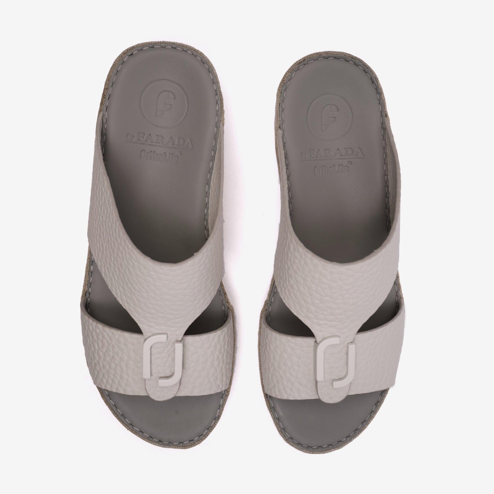 FARADA UNLINED HAMMERED ARABIC SANDALS DAVINCI AVORIA - Farada