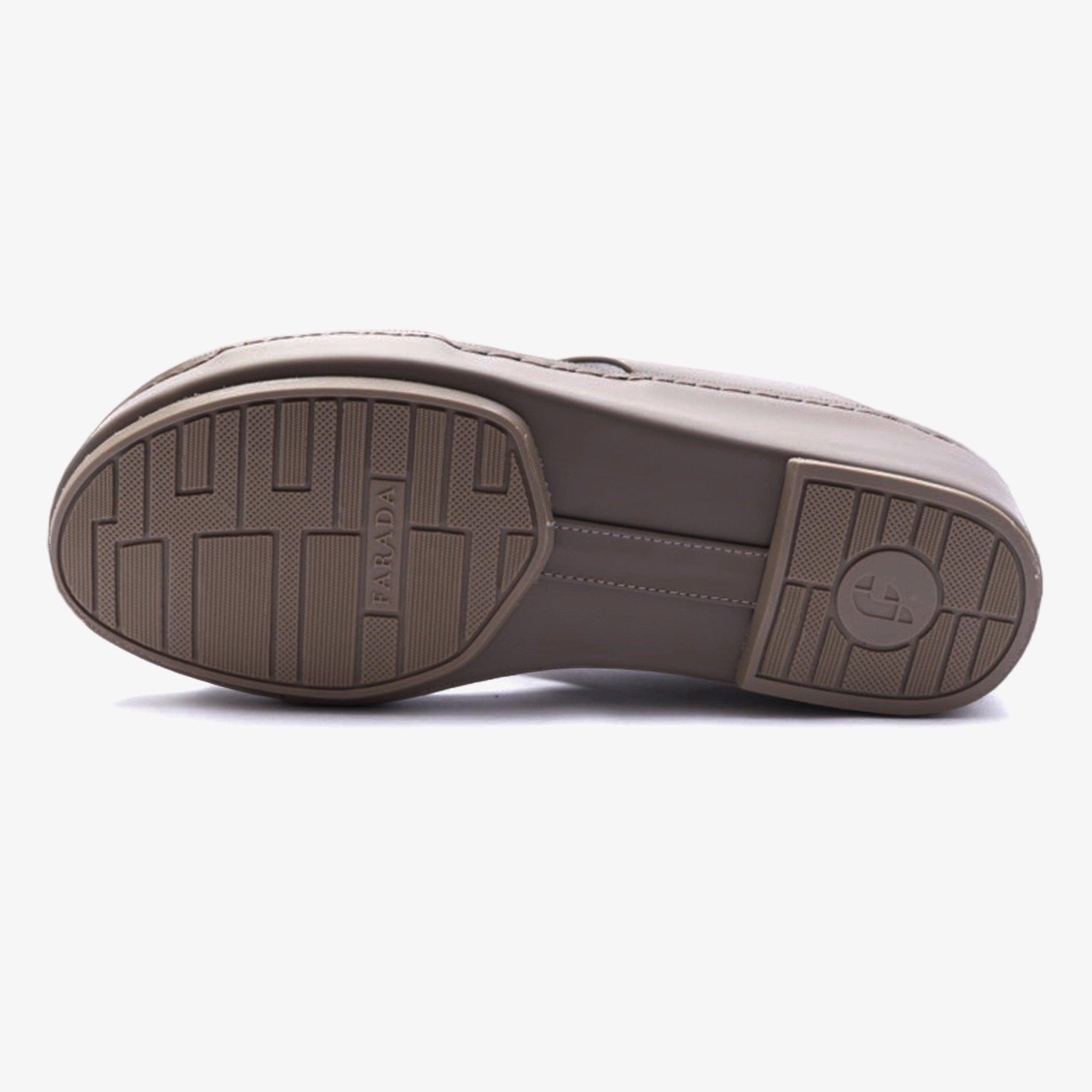 MATTE BERNINI CLASSIC ARABIC LEATHER SANDALS EARTH - Farada