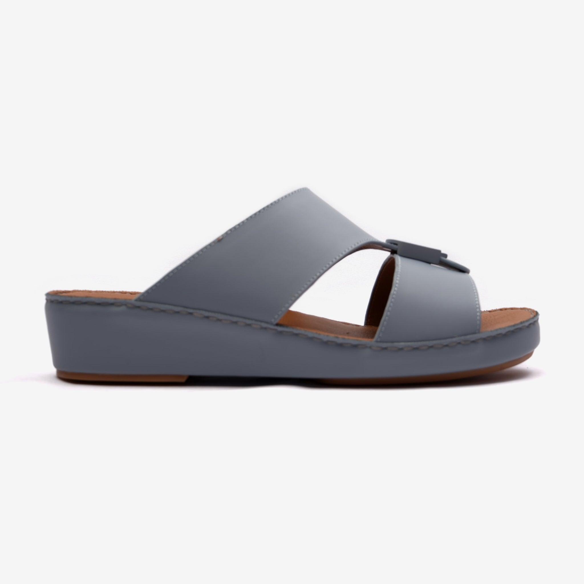 MATTE CLASSIC DAVINCI ARABIC SANDALS NEW EDITION BLUE-GREY - Farada