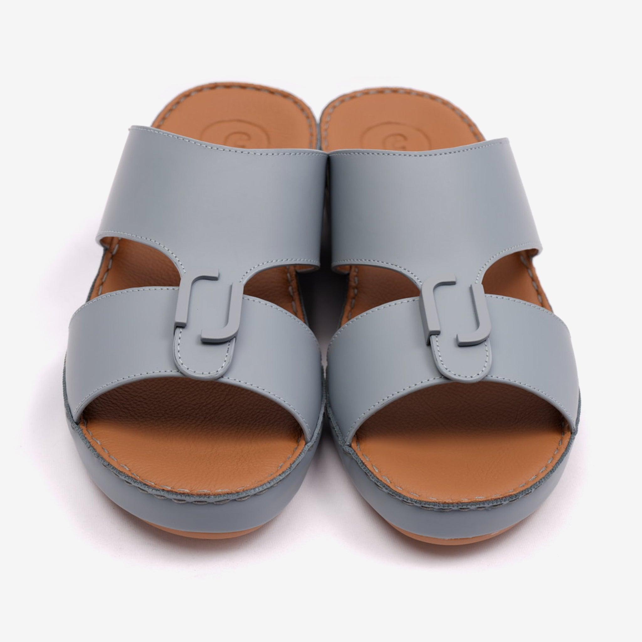 MATTE CLASSIC DAVINCI ARABIC SANDALS NEW EDITION BLUE-GREY - Farada