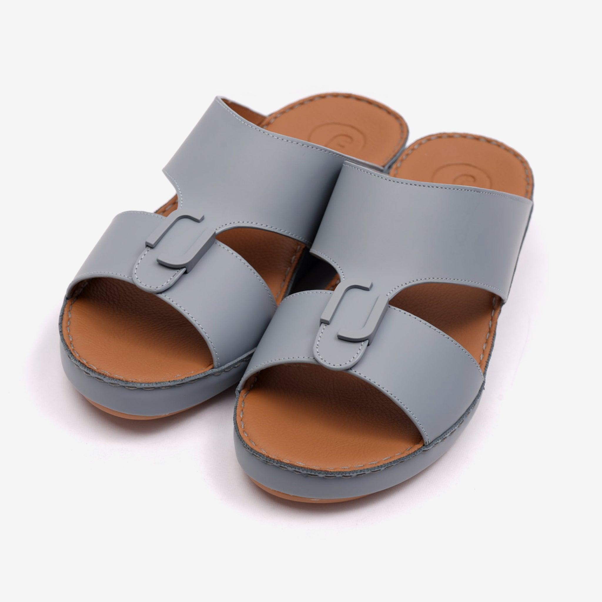 MATTE CLASSIC DAVINCI ARABIC SANDALS NEW EDITION BLUE-GREY - Farada