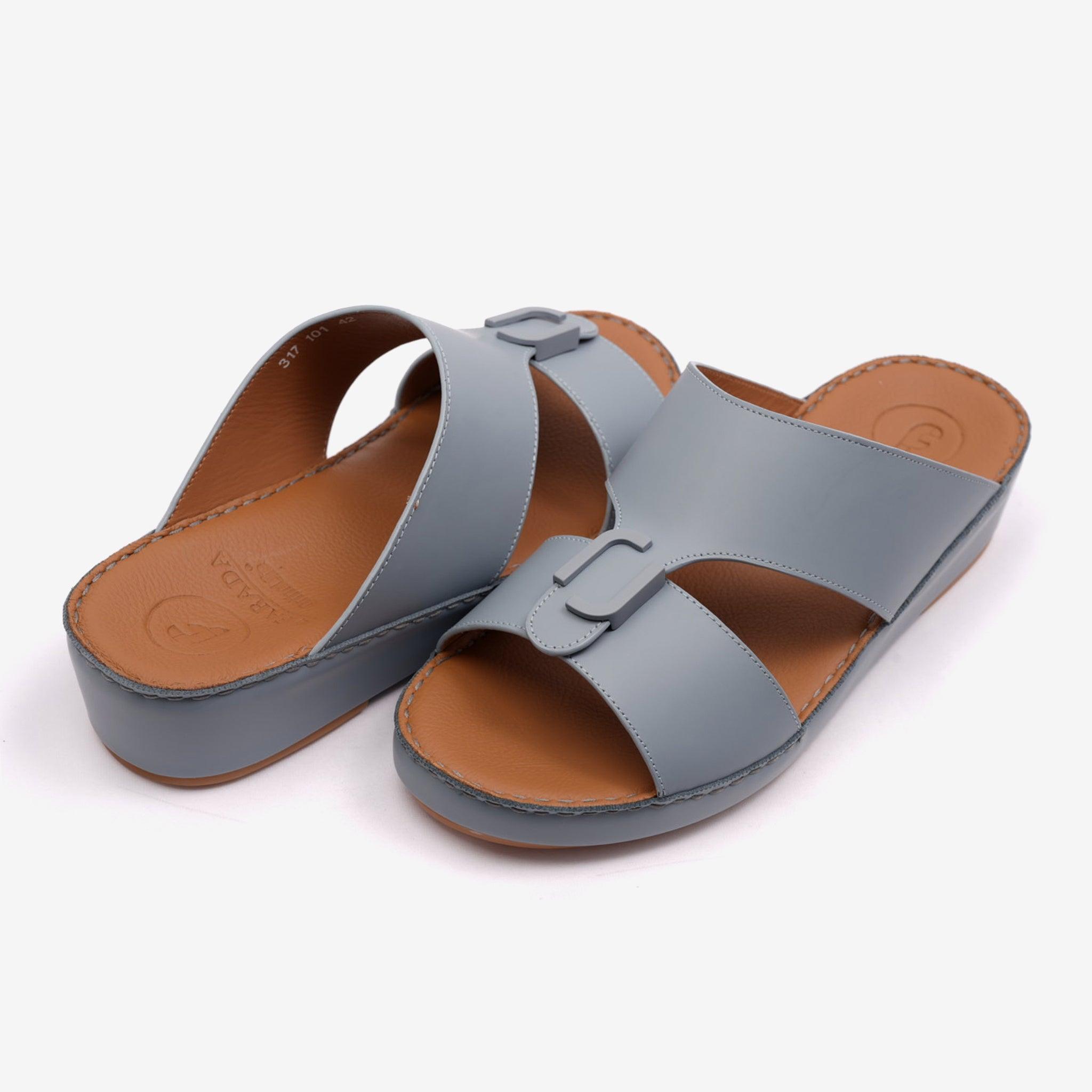 MATTE CLASSIC DAVINCI ARABIC SANDALS NEW EDITION BLUE-GREY - Farada