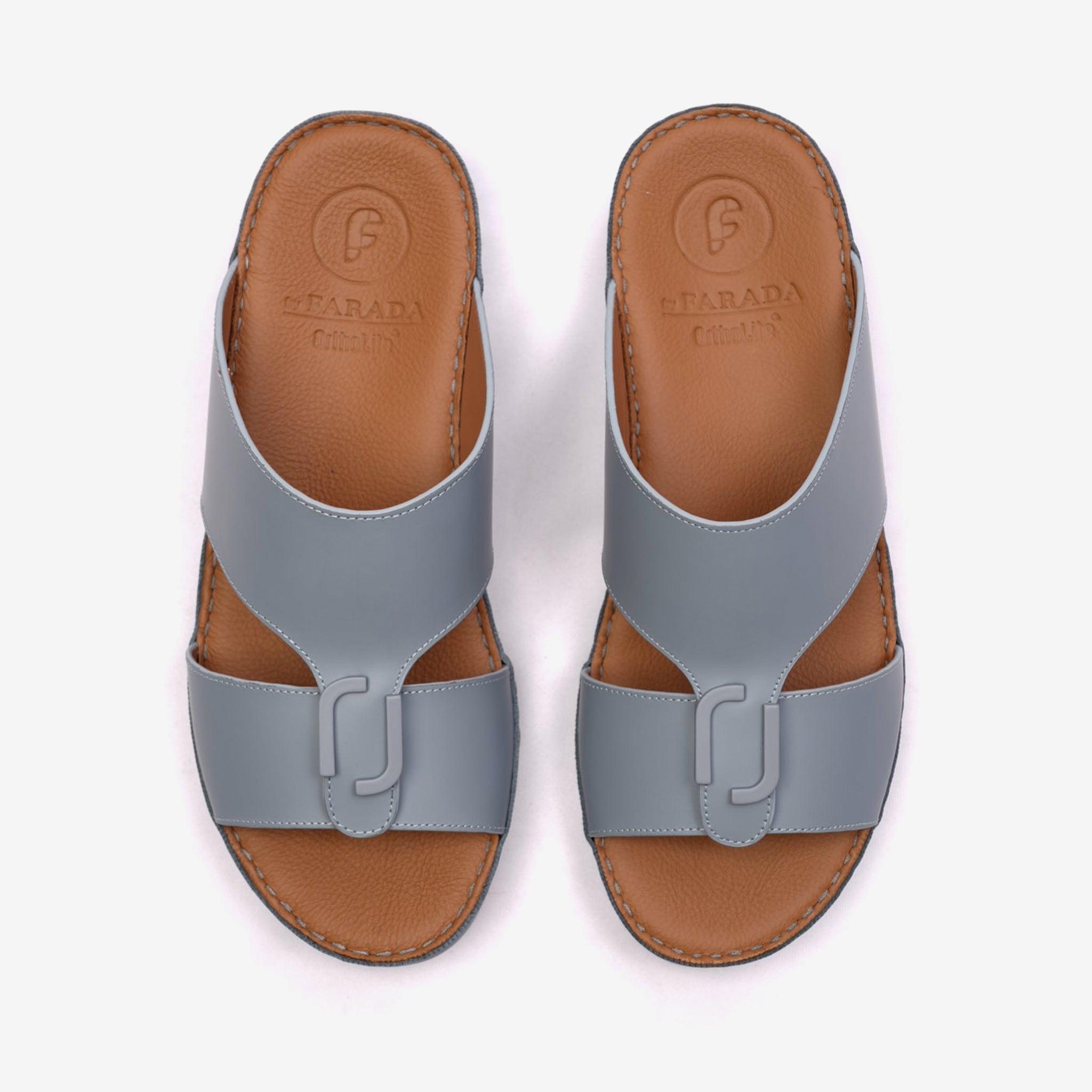 MATTE CLASSIC DAVINCI ARABIC SANDALS NEW EDITION BLUE-GREY - Farada