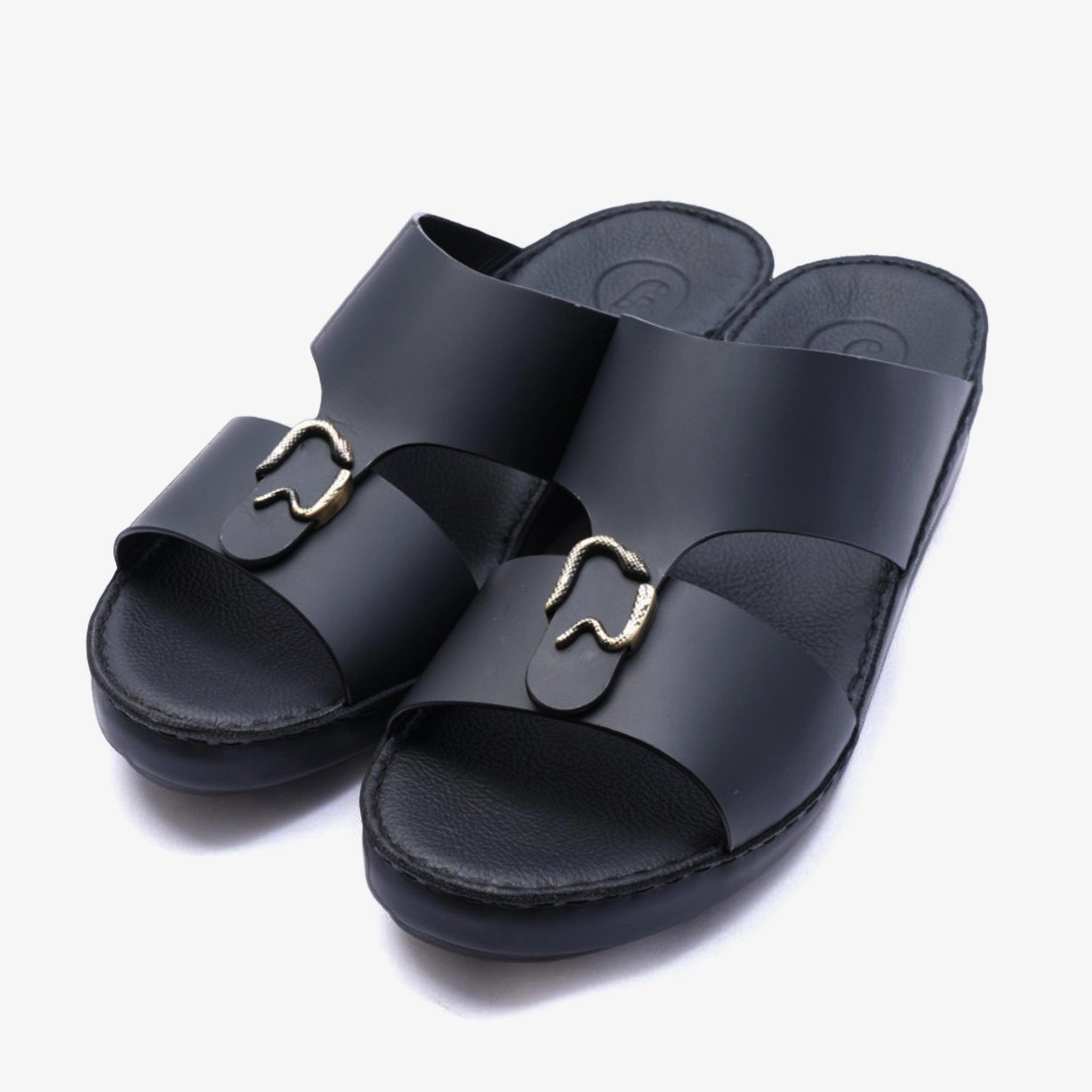 ROSSINI MENS FARADA ARABIC SANDALS BLACK - Farada