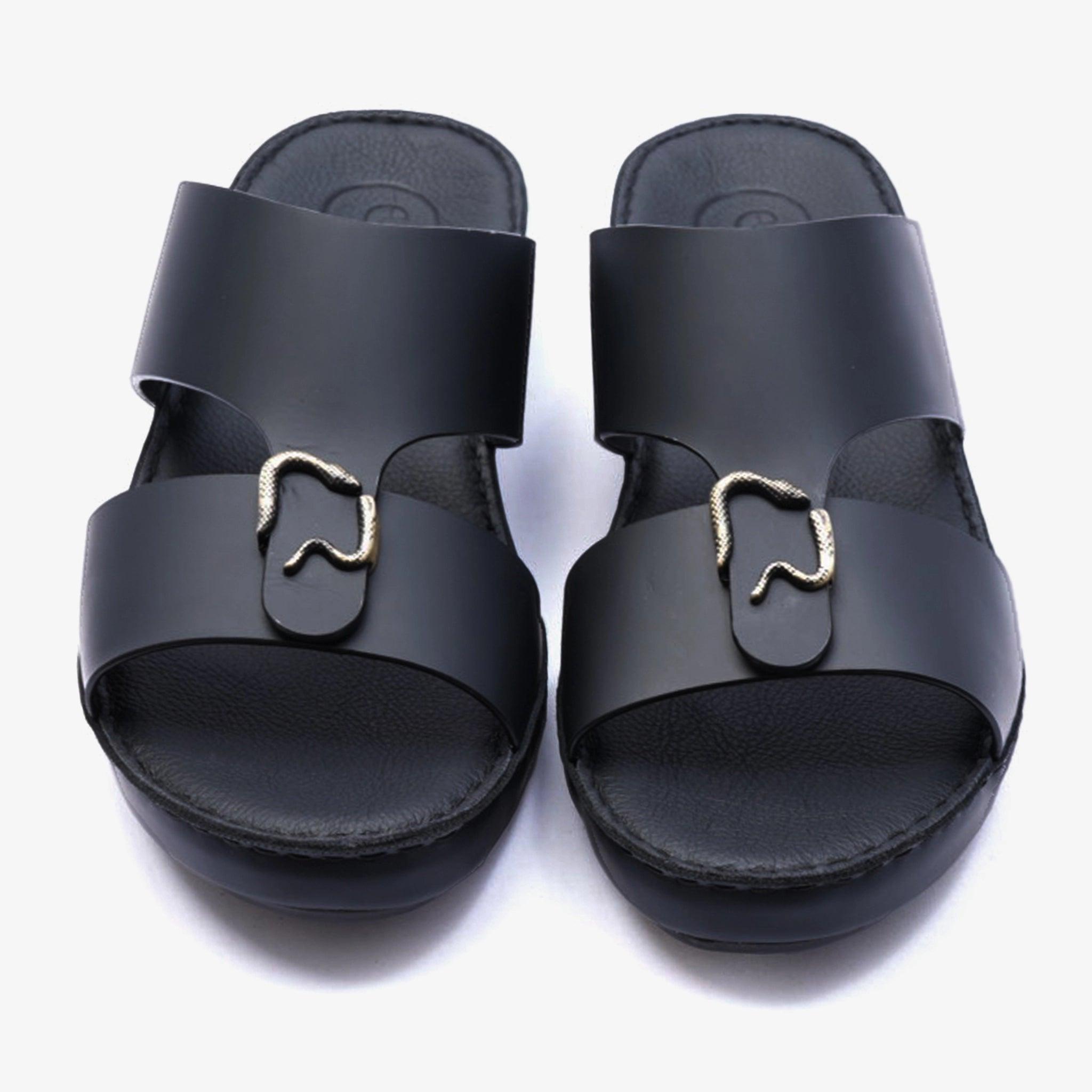 ROSSINI MENS FARADA ARABIC SANDALS BLACK - Farada