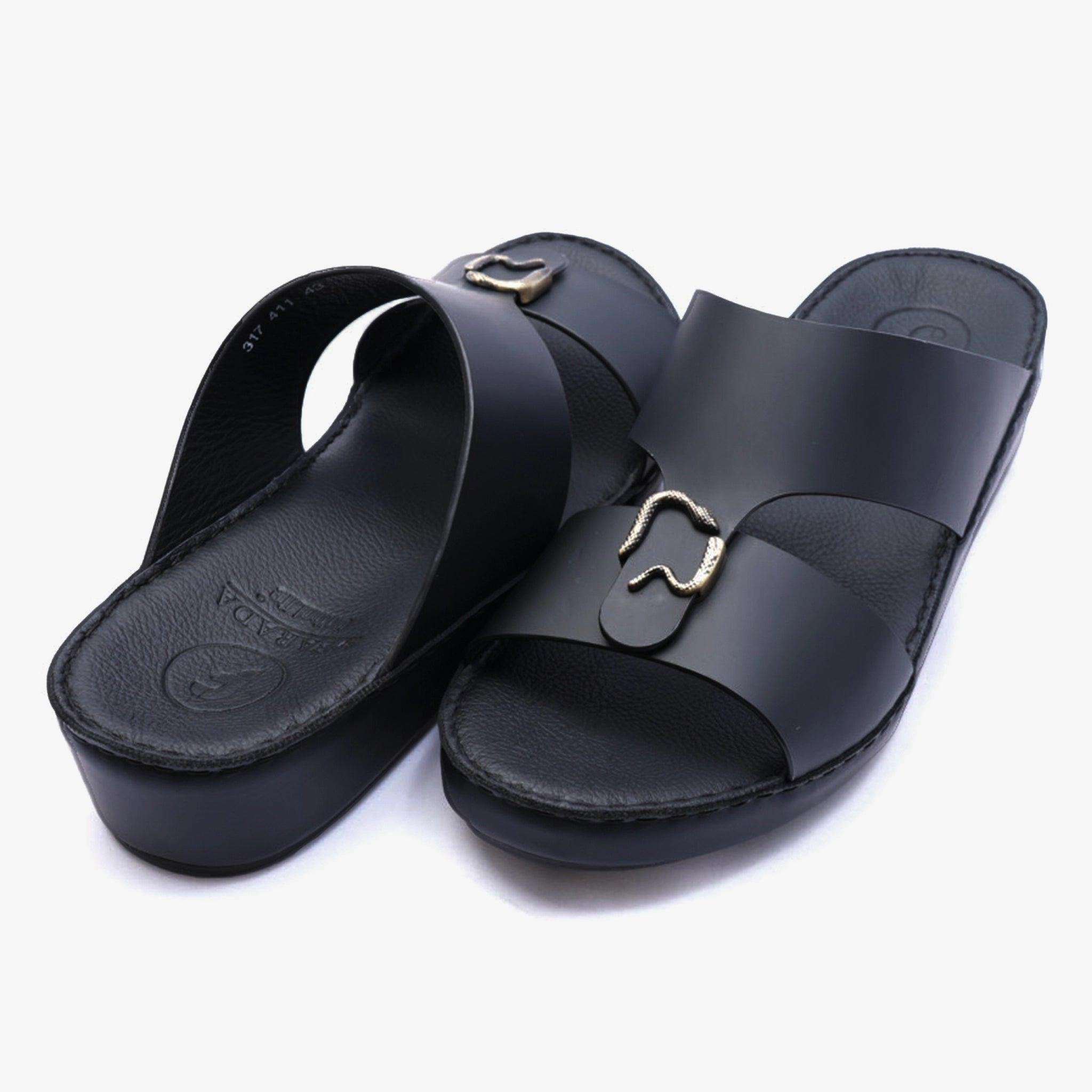 ROSSINI MENS FARADA ARABIC SANDALS BLACK - Farada