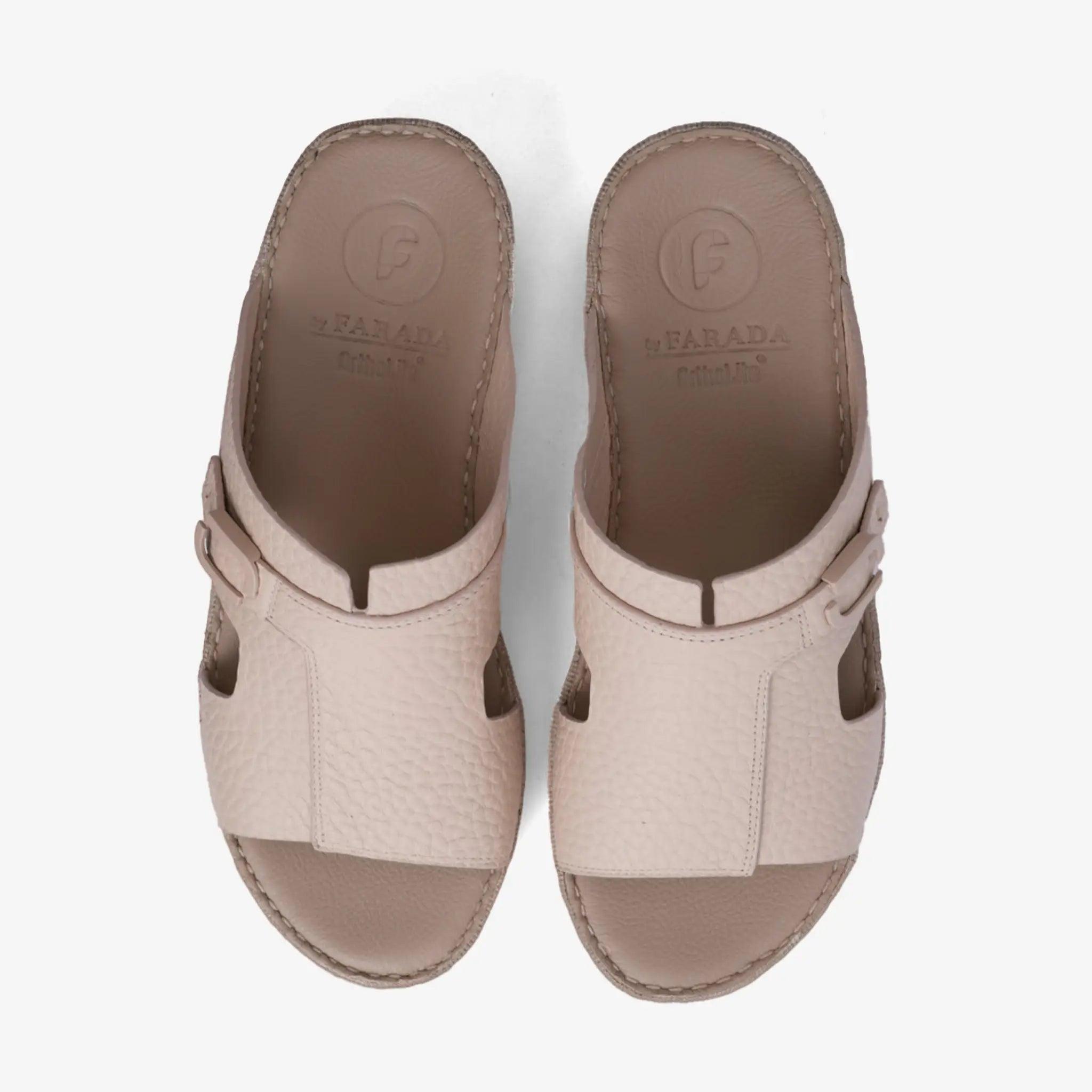 TRENDY UNLINED HAMMERED EINAUDI ARABIC SANDALS SAHARA - Farada