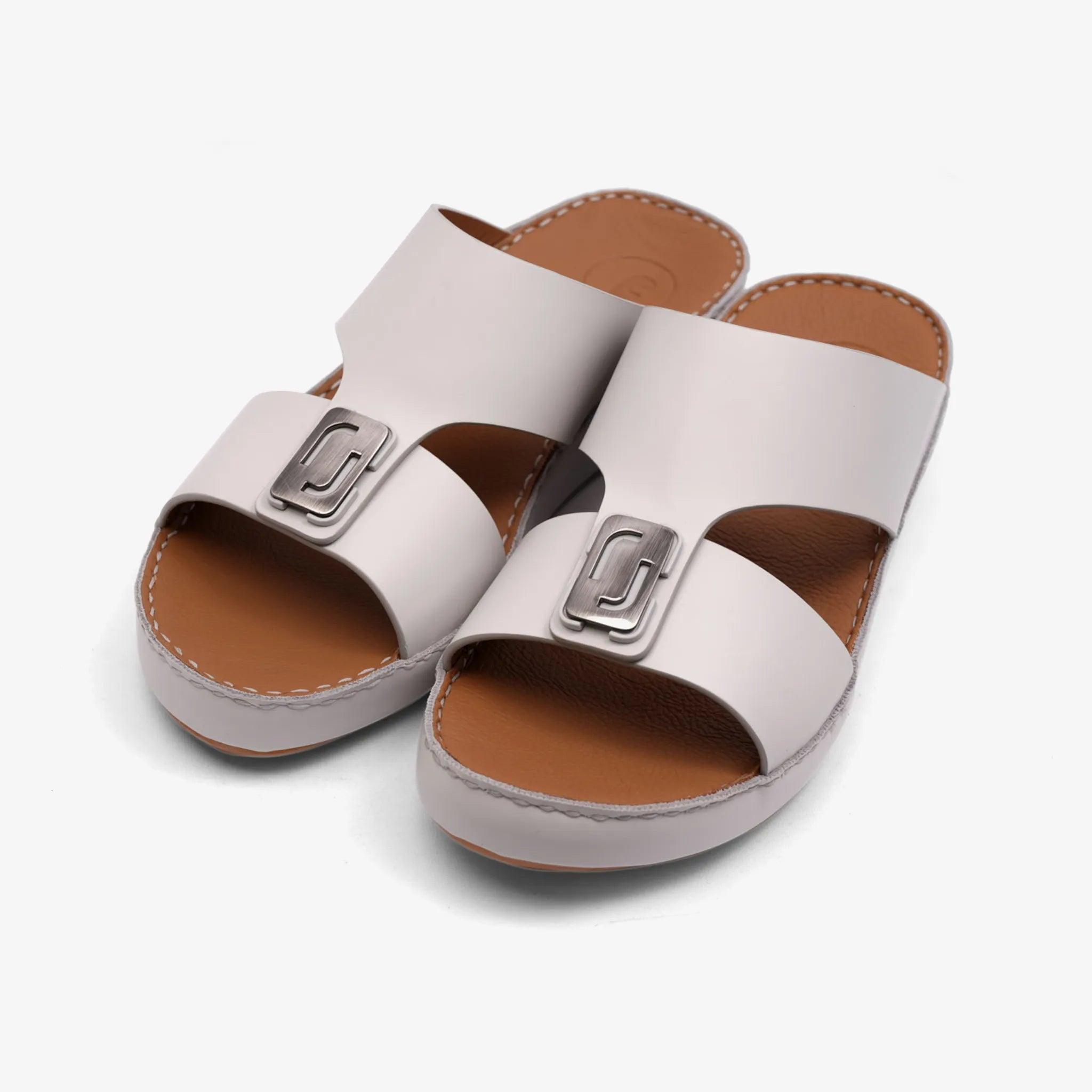 DAVINCI TIMELESS MATT ARABIC SANDALS LIGHT-GREY - Farada