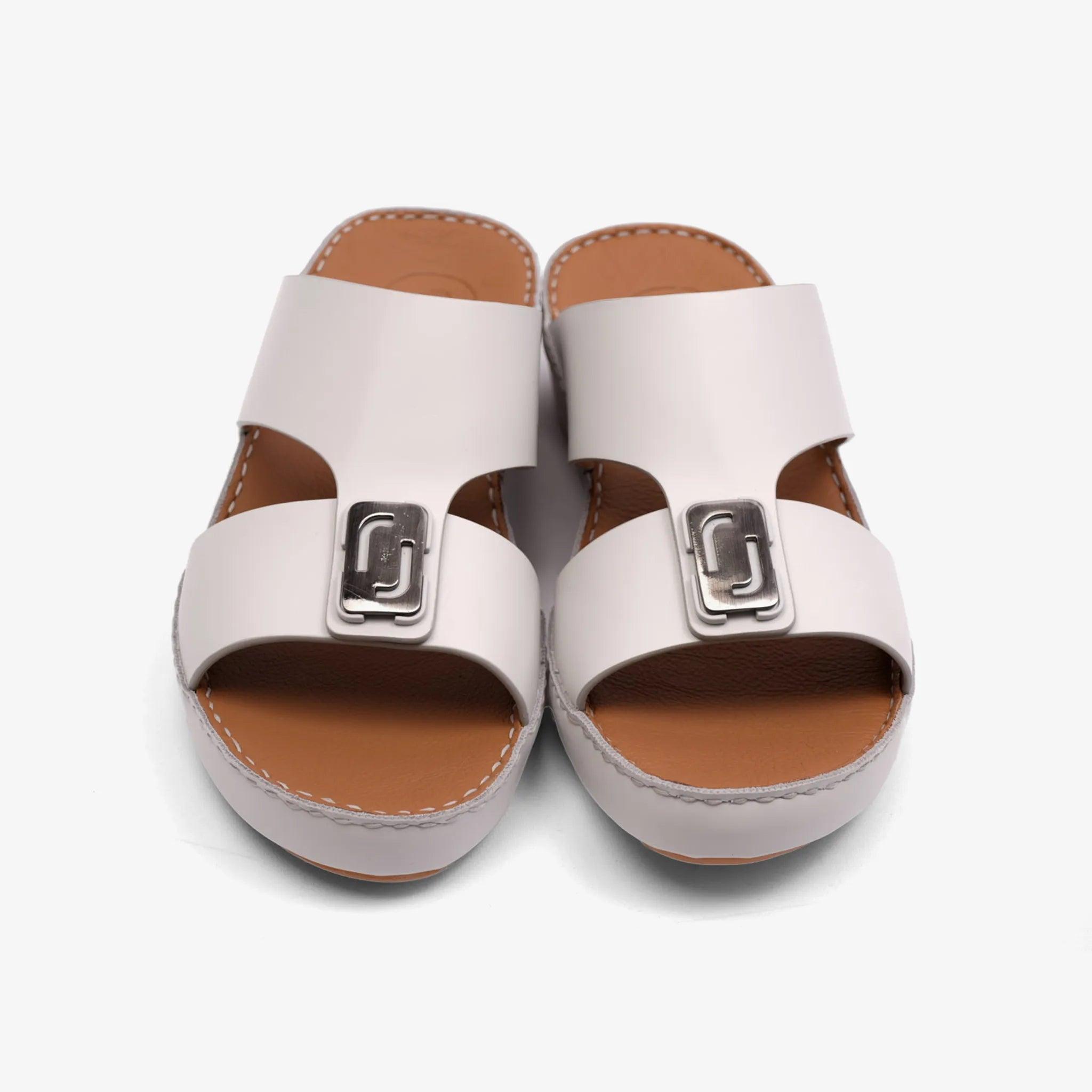 DAVINCI TIMELESS MATT ARABIC SANDALS LIGHT-GREY - Farada