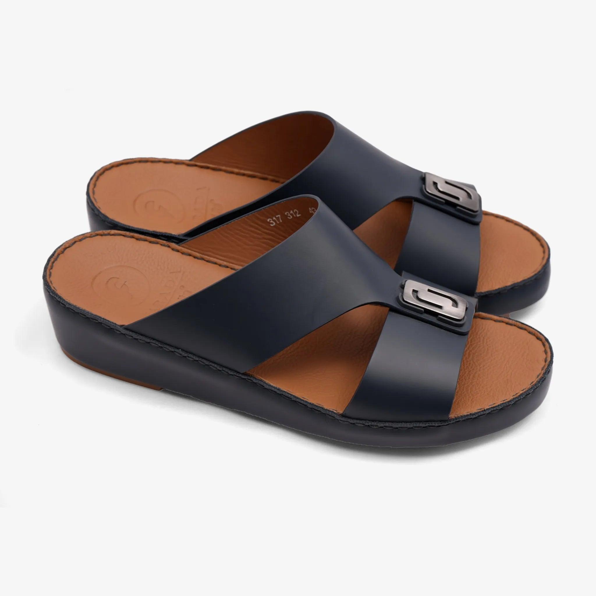 DAVINCI TIMELESS MATT ARABIC SANDALS NAVY - Farada