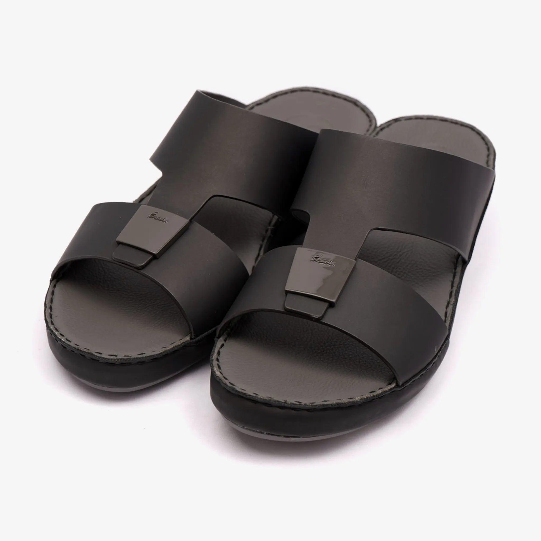 FARADA CLASSIC MATTE MODERN LEATHER MEN SANDALS PIOMBO