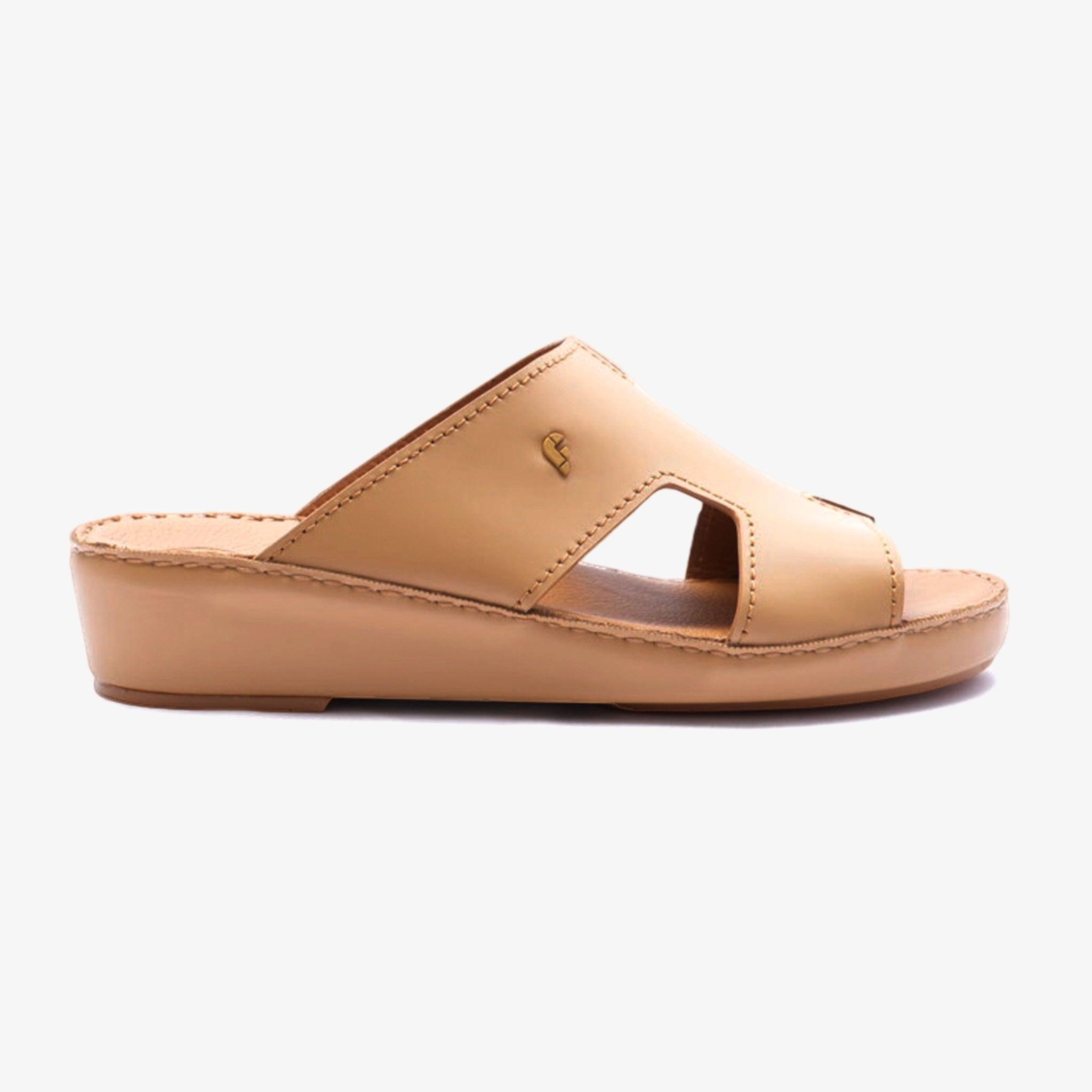 FARADA MENS DAVINCI BANI ARABIC SANDALS NATURAL - Farada