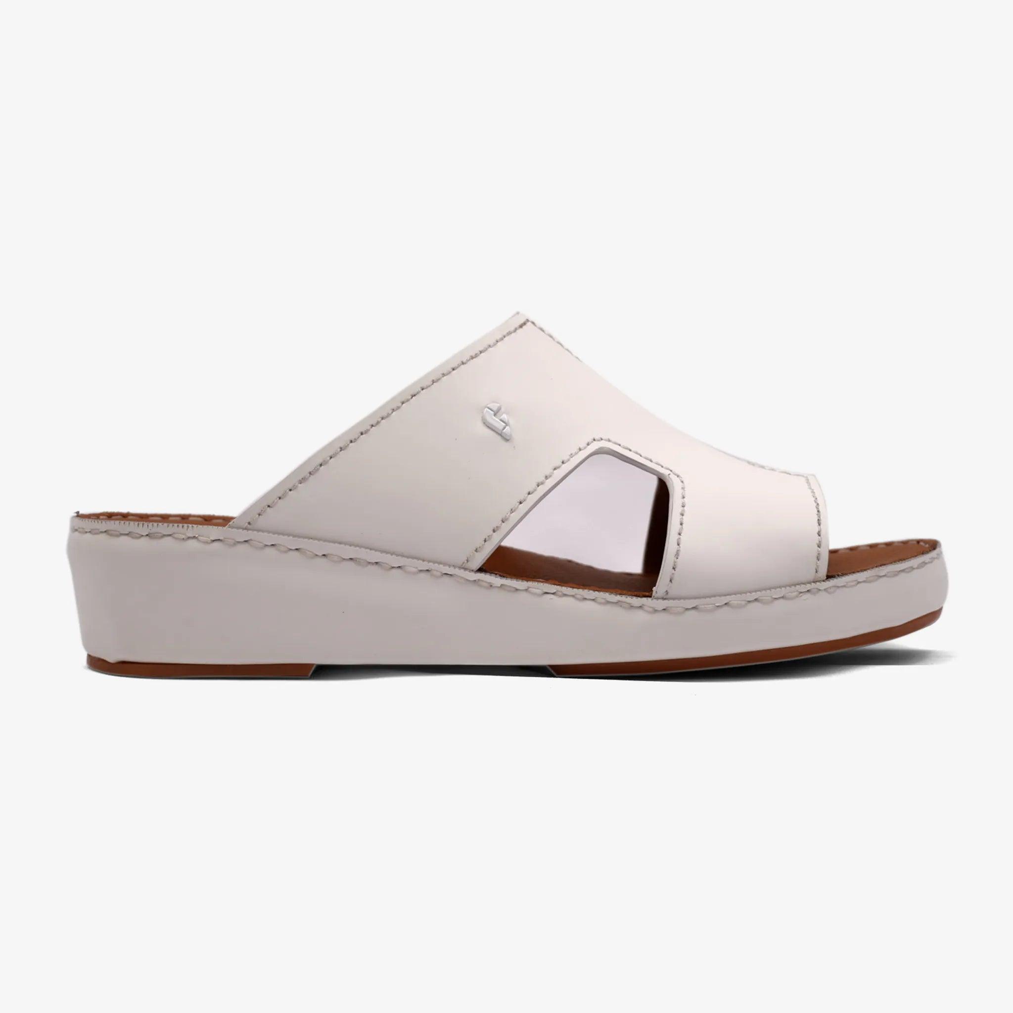 FARADA MENS DAVINCI BANI ARABIC SANDALS WHITE - Farada