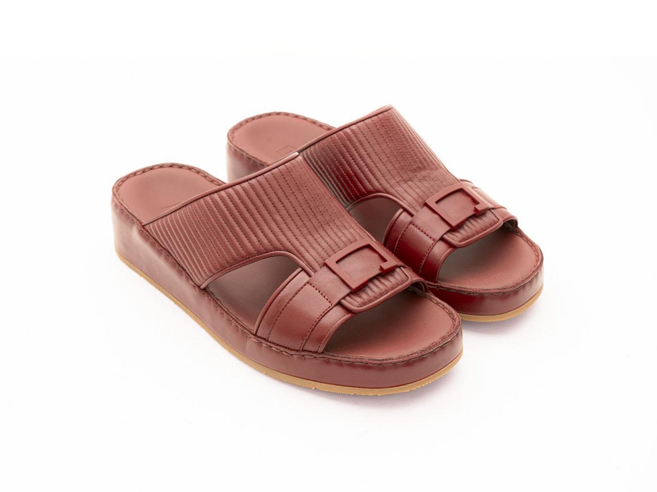 FARADA MILANO ARABIC SANDALS MAROON - Farada